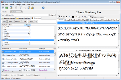 Screenshot of the application X-Fonter - #3