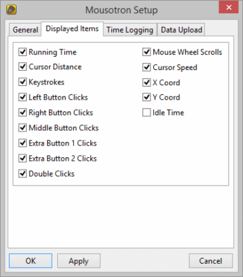 Screenshot of the application Mousotron - #4