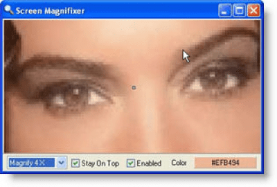 Screenshot of the application Magnifixer - #1