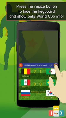 Screenshot of the application World Cup Live Online Keyboard - #2