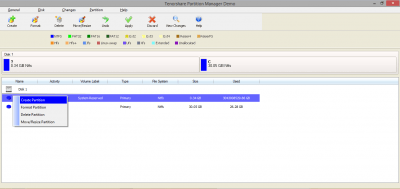 Screenshot of the application Free Partition Manager - #3