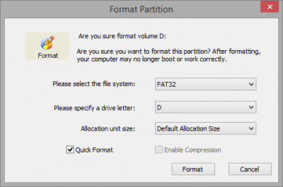 Screenshot of the application Free Partition Manager - #4