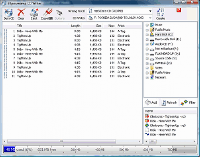 Screenshot of the application dBpoweramp CD Writer - #1