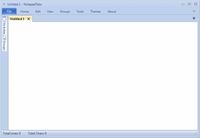 Screenshot of the application NotepadTabs - #1