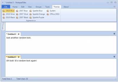 Screenshot of the application NotepadTabs - #4