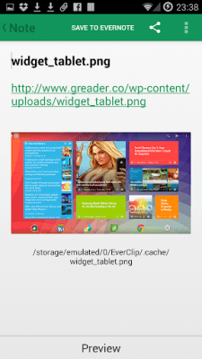 Screenshot of the application EverClip - #3