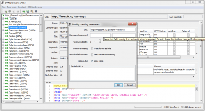 Screenshot of the application DRKSpiderJava - #4
