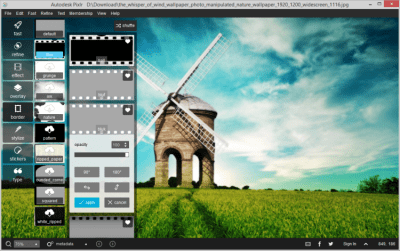Screenshot of the application Pixlr Starter - #3