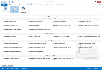 Screenshot of the application Enhanso - #3