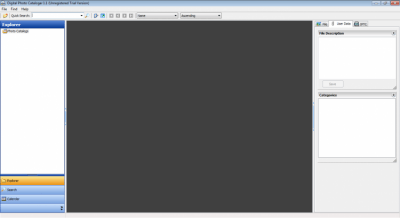 Screenshot of the application Digital Photo Cataloger - #1