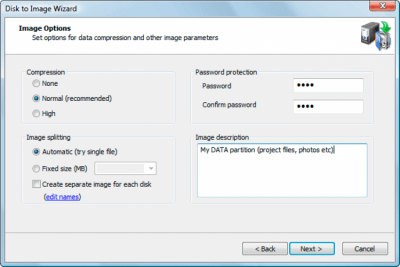 Screenshot of the application Active@ Disk Image - #3
