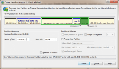 Screenshot of the application Active@ Partition Manager - #2