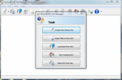 Screenshot of the application Active@ ISO File Manager - #1