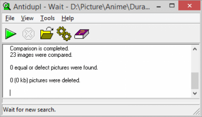 Screenshot of the application AntiDupl - #1