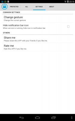 Screenshot of the application App Vault - #4