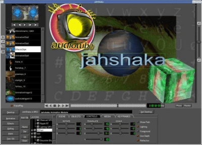 Screenshot of the application Jahshaka - #1