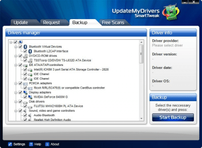 Screenshot of the application DriverUpdaterPro - #2