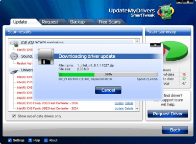 Screenshot of the application DriverUpdaterPro - #3