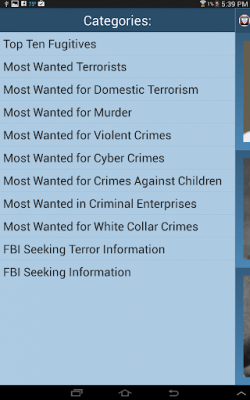 Screenshot of the application FBI Most Wanted - #4