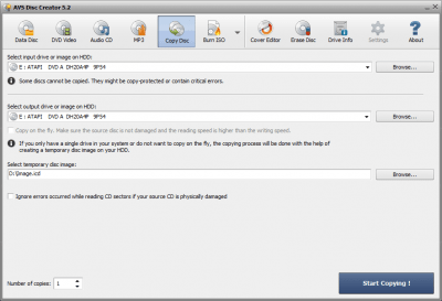 Screenshot of the application AVS Disc Creator - #2