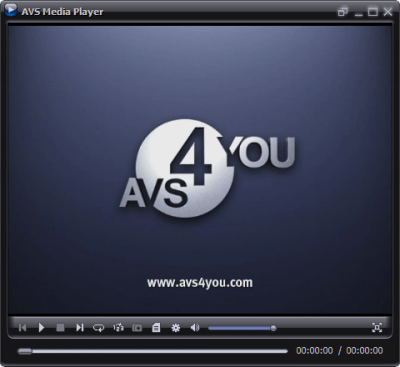 Screenshot of the application AVS Media Player - #1