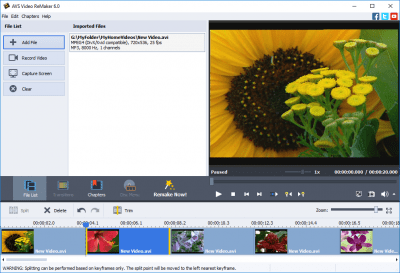 Screenshot of the application AVS Video ReMaker - #1