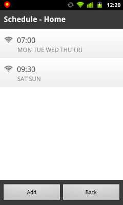 Screenshot of the application Phone Profiles - #4