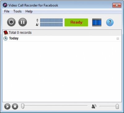 Screenshot of the application Video call recorder for Facebook - #1