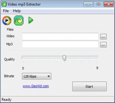 Screenshot of the application Video mp3 Extractor - #1