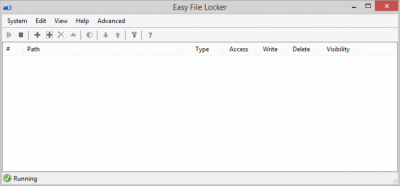 Screenshot of the application Easy File Locker - #2