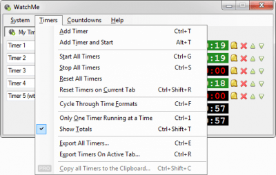 Screenshot of the application WatchMe - #3
