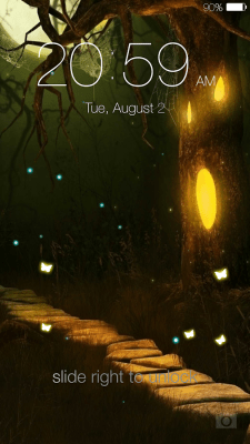 Screenshot of the application Butterfly locksreen - #1