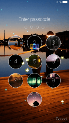 Screenshot of the application Butterfly locksreen - #4