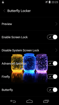 Screenshot of the application Butterfly locksreen - #6