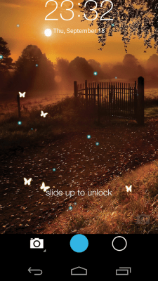 Screenshot of the application Butterfly locksreen - #9