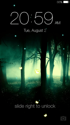 Screenshot of the application Butterfly locksreen - #13