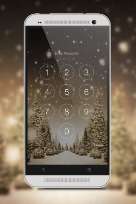Screenshot of the application Snowfall Screen Lock - #7