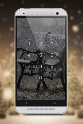 Screenshot of the application Snowfall Screen Lock - #18