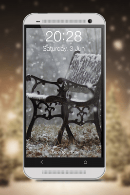 Screenshot of the application Snowfall Screen Lock - #19
