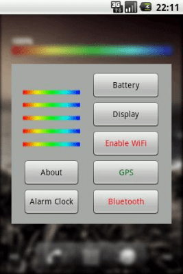 Screenshot of the application Rainbow Line Battery - #4