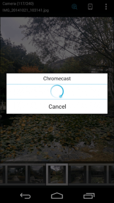 Screenshot of the application ES Chromecast plugin - #1