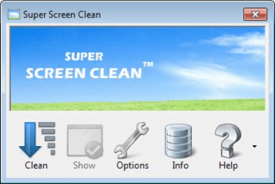 Screenshot of the application Super Screen Clean - #1