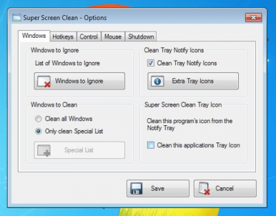Screenshot of the application Super Screen Clean - #2