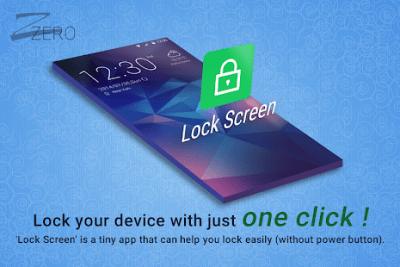 Screenshot of the application ZERO Lock Screen - #1