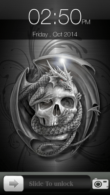 Screenshot of the application Skull Screen Lock - #6