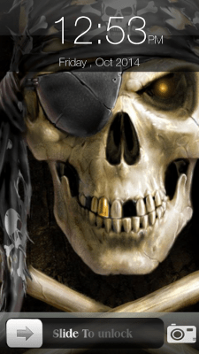 Screenshot of the application Skull Screen Lock - #9