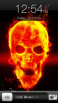 Screenshot of the application Skull Screen Lock - #10