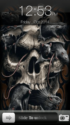 Screenshot of the application Skull Screen Lock - #11