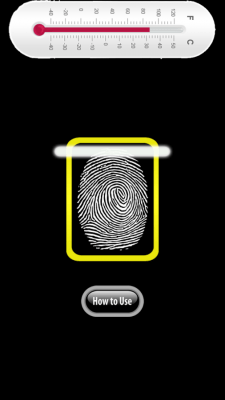 Screenshot of the application Finger Body Temperature Prank - #2