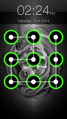 Screenshot of the application Skull Pattern Screen Lock - #10